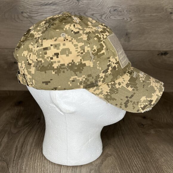 Kbethos Digital Camo Womens Hat American Flag Distressed Adjustable Cap - Picture 6 of 12